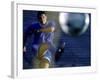 Soccer Player Kicking a Soccer Ball-null-Framed Photographic Print