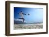 Soccer Player on the Beach of Cape Town-olly2-Framed Premium Photographic Print