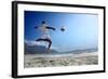 Soccer Player on the Beach of Cape Town-olly2-Framed Photographic Print