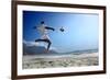 Soccer Player on the Beach of Cape Town-olly2-Framed Photographic Print