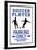 Soccer Player Parking Only Plastic Sign-null-Framed Art Print