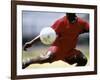 Soccer Player Preparing to Kick Ball-null-Framed Photographic Print