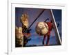 Soccer Player Scoring a Goal-null-Framed Photographic Print