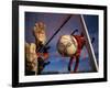 Soccer Player Scoring a Goal-null-Framed Photographic Print