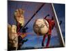 Soccer Player Scoring a Goal-null-Mounted Photographic Print