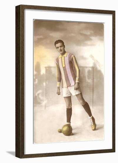 Soccer Player-null-Framed Art Print