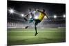 Soccer Players Fighting for Ball . Mixed Media-Sergey Nivens-Mounted Photographic Print