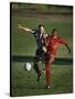 Soccer Players Fighting for the Ball-null-Stretched Canvas