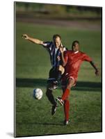 Soccer Players Fighting for the Ball-null-Mounted Photographic Print