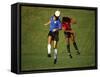 Soccer Players in Action-null-Framed Stretched Canvas