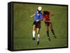 Soccer Players in Action-null-Framed Stretched Canvas