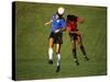 Soccer Players in Action-null-Stretched Canvas