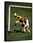 Soccer Players in Action-null-Framed Stretched Canvas