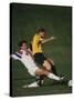 Soccer Players in Action-null-Stretched Canvas