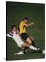 Soccer Players in Action-null-Stretched Canvas