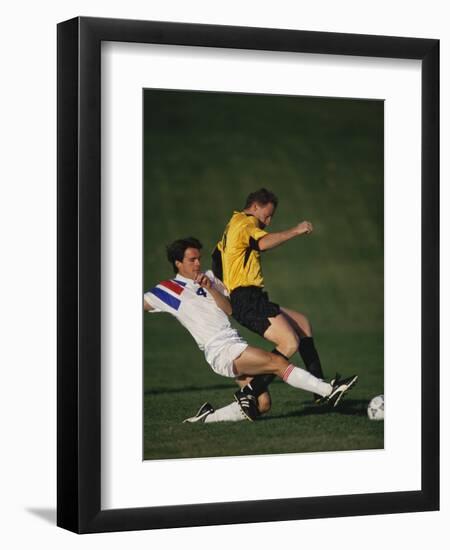 Soccer Players in Action-null-Framed Premium Photographic Print