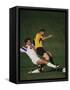 Soccer Players in Action-null-Framed Stretched Canvas