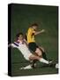 Soccer Players in Action-null-Stretched Canvas