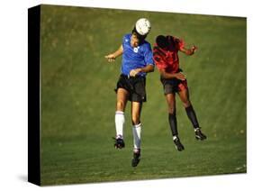 Soccer Players in Action-null-Stretched Canvas