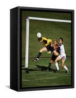 Soccer Players in Action-null-Framed Stretched Canvas