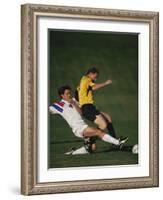 Soccer Players in Action-null-Framed Photographic Print