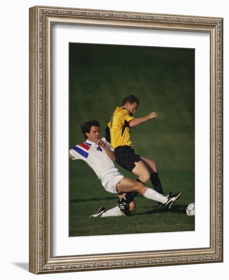 Soccer Players in Action-null-Framed Photographic Print