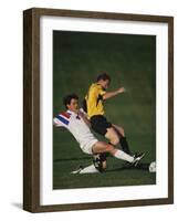 Soccer Players in Action-null-Framed Photographic Print