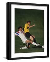 Soccer Players in Action-null-Framed Photographic Print