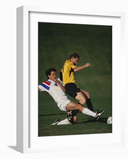 Soccer Players in Action-null-Framed Photographic Print