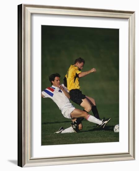 Soccer Players in Action-null-Framed Photographic Print