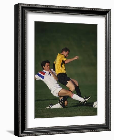 Soccer Players in Action-null-Framed Photographic Print