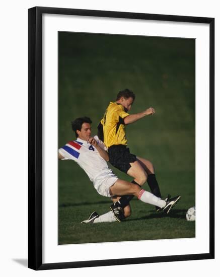 Soccer Players in Action-null-Framed Photographic Print