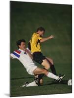 Soccer Players in Action-null-Mounted Photographic Print