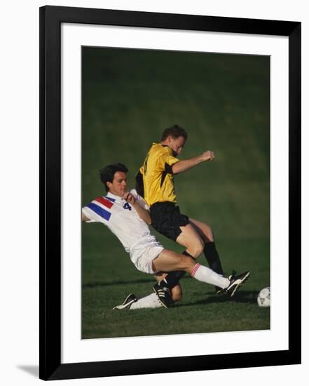 Soccer Players in Action-null-Framed Photographic Print