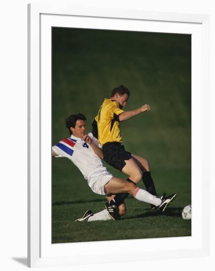 Soccer Players in Action-null-Framed Photographic Print