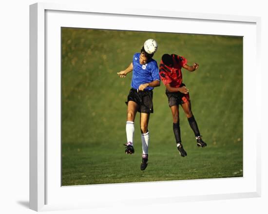 Soccer Players in Action-null-Framed Photographic Print