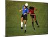 Soccer Players in Action-null-Mounted Photographic Print