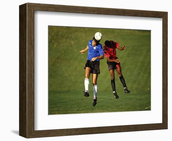 Soccer Players in Action-null-Framed Photographic Print