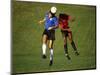 Soccer Players in Action-null-Mounted Photographic Print