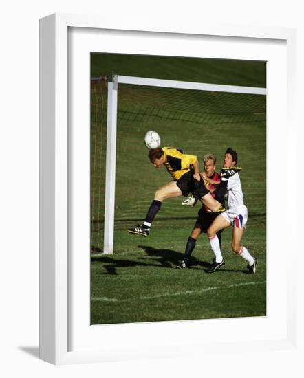 Soccer Players in Action-null-Framed Photographic Print