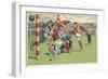 Soccer Roughhousing-null-Framed Premium Giclee Print