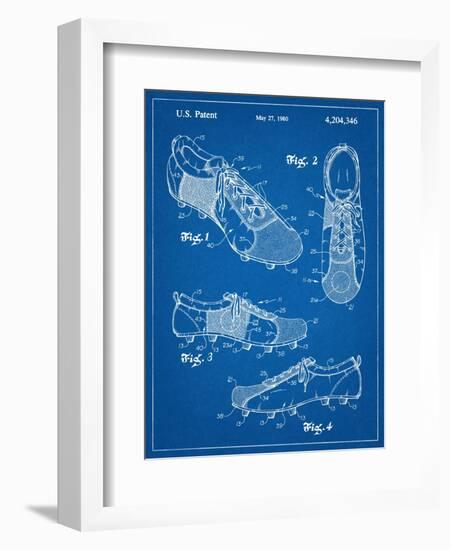 Soccer Shoes Patent-null-Framed Art Print