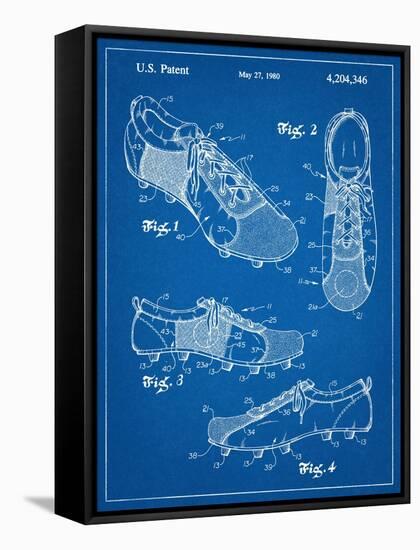 Soccer Shoes Patent-null-Framed Stretched Canvas