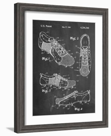 Soccer Shoes Patent-null-Framed Art Print