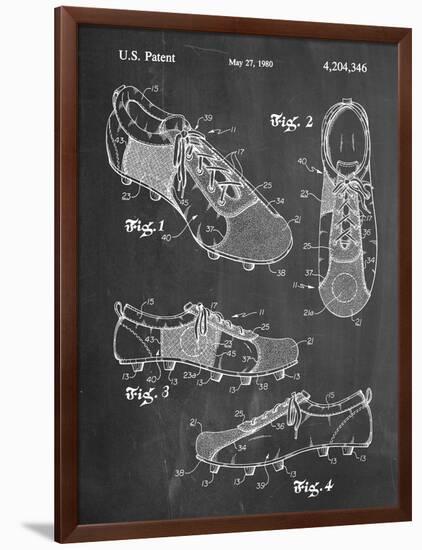 Soccer Shoes Patent-null-Framed Art Print