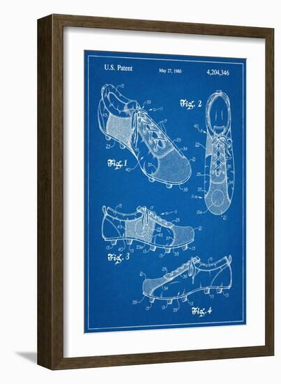 Soccer Shoes Patent-null-Framed Art Print