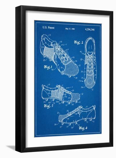 Soccer Shoes Patent-null-Framed Art Print