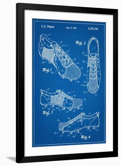 Soccer Shoes Patent-null-Framed Art Print