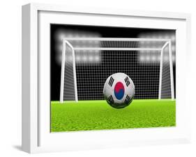 Soccer South Korea-koufax73-Framed Art Print