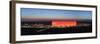 Soccer Stadium Lit Up at Dusk, Allianz Arena, Munich, Bavaria, Germany-null-Framed Photographic Print